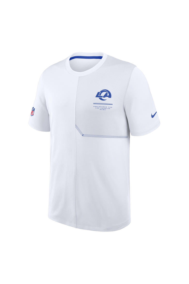 Men's Nike  White Los Angeles Rams Sideline UV Dri-FIT Coaches Shirt, Alternate, color, White