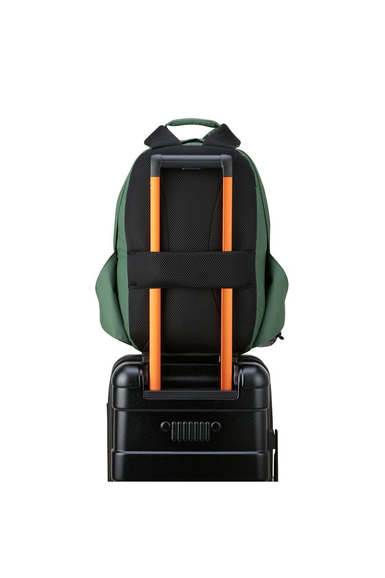 Softside 20" Two Wheel Rolling Travel Duffle Bag [JS006B] & Laptop Travel Backpack [JS011B] Set, Alternate, color, Elm Green