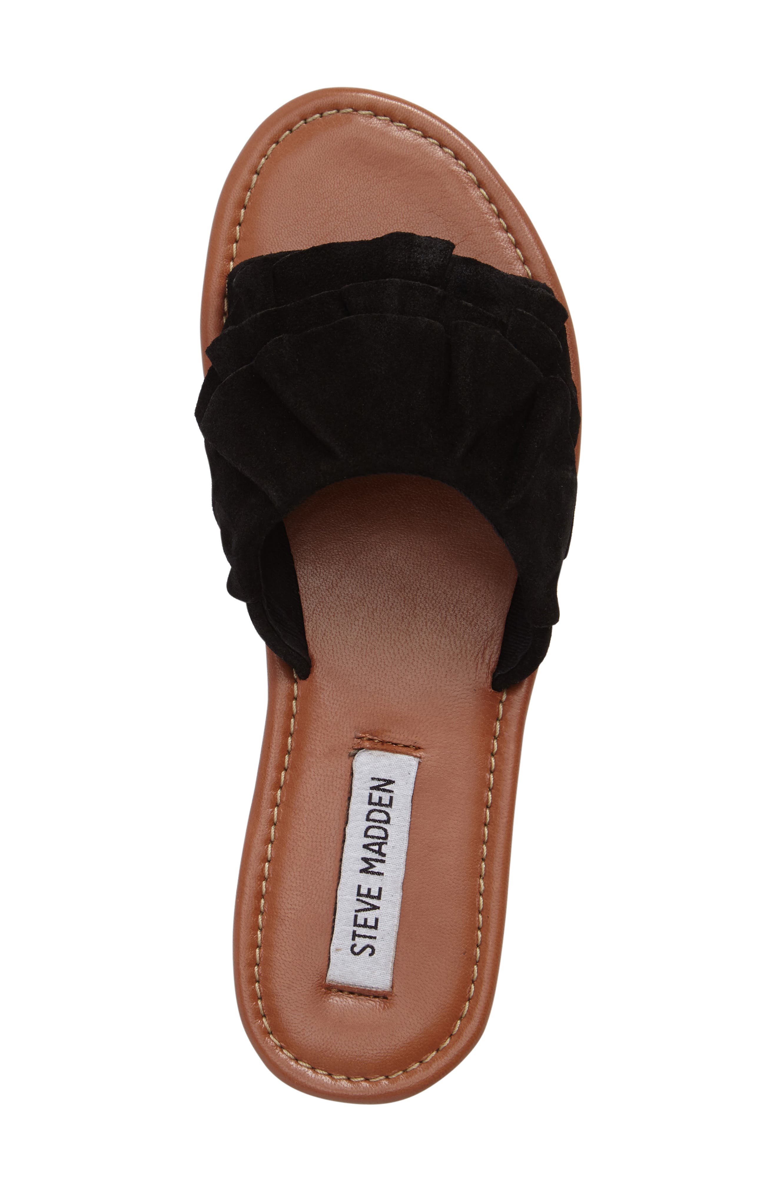 Getdown Sandal, Alternate, color, BLACK SUEDE