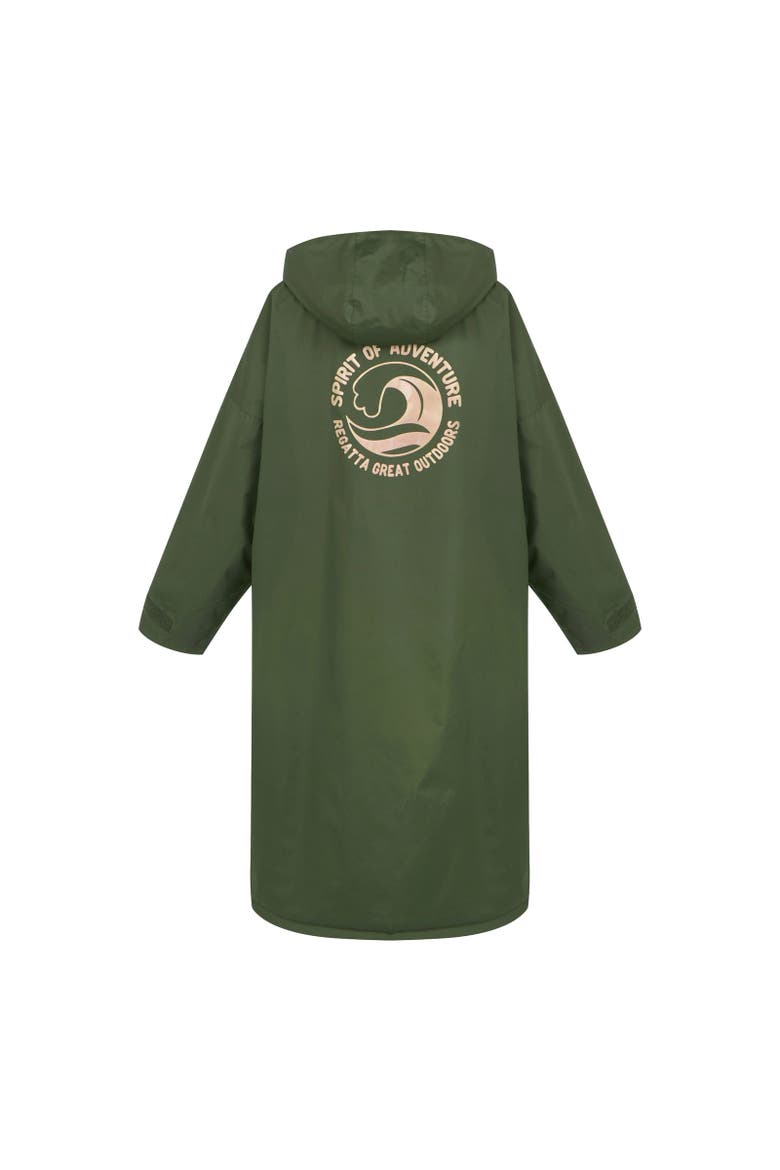 Gender Inclusive Waterproof Fleece Lined Changing Robe, Alternate, color, Dark Khaki