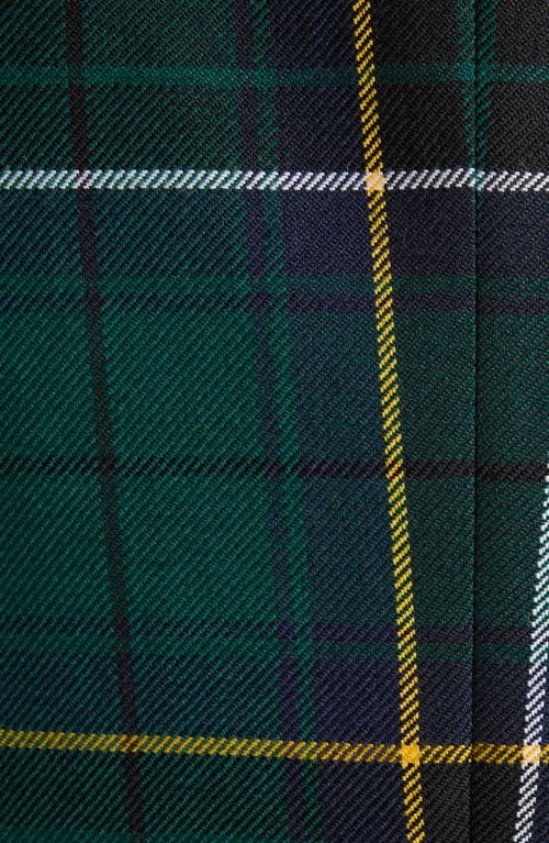 Alexander Mcqueen Mcqueen Tartan Peak Shoulder Wool Blazer