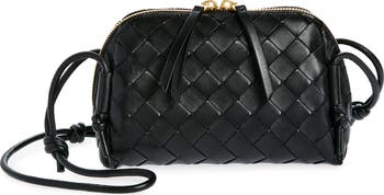 Bottega Veneta Mini Concert Intrecciato Leather Crossbody Bottega Veneta Mini Concert Intrecciato Leather Crossbody