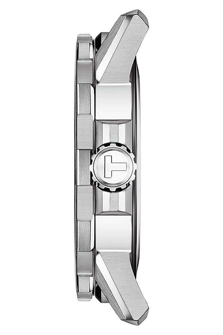 Supersport Qua Leather Strap Watch, 44mm, Alternate, color, BLUE