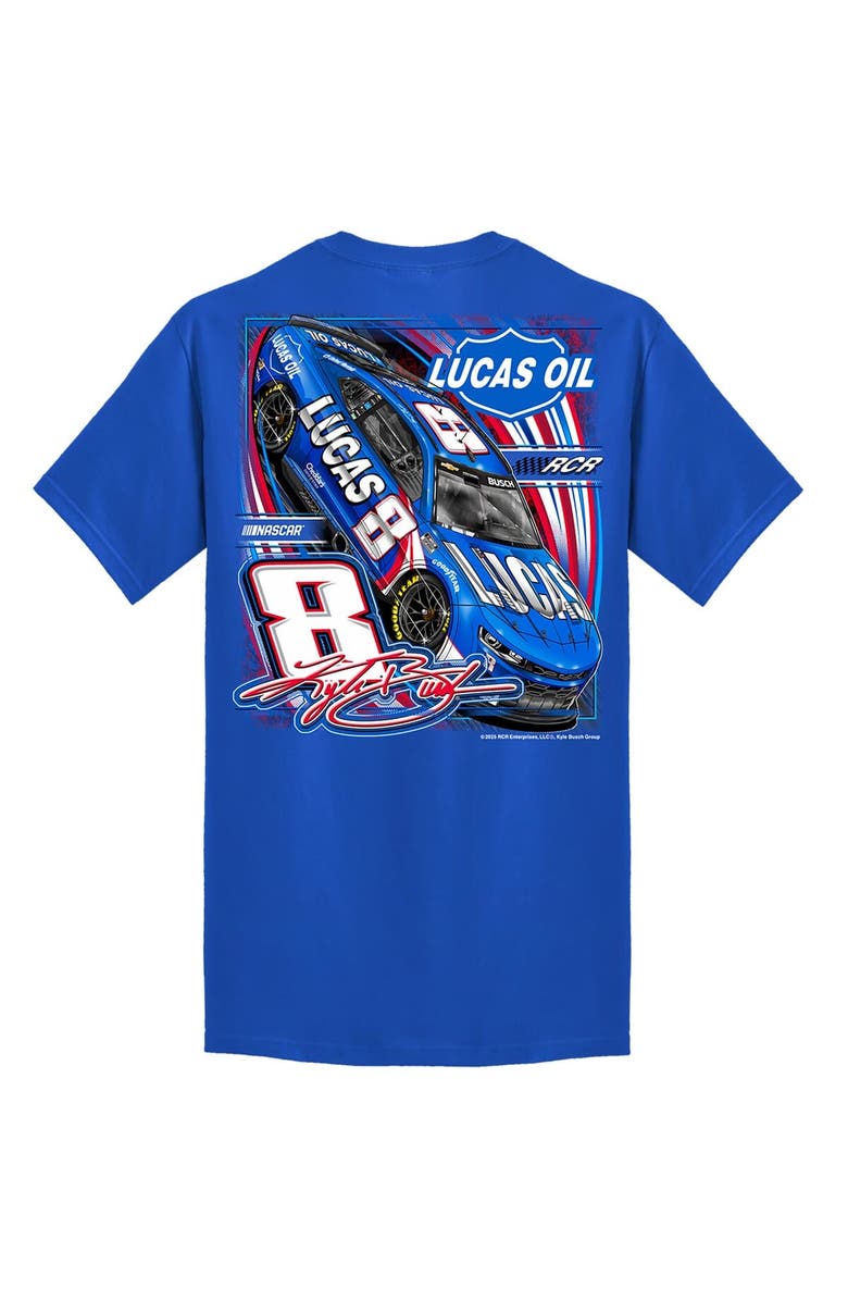 NASCAR Men's Richard Childress Racing Team Collection Royal Kyle Busch Lucas Oil Car T-Shirt, Alternate, color, Royal