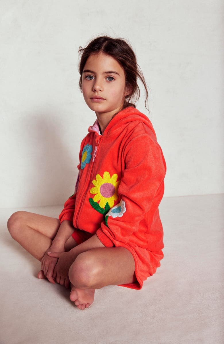 Mini Boden Kids' Cotton Blend Terry Hoodie, Alternate, color,