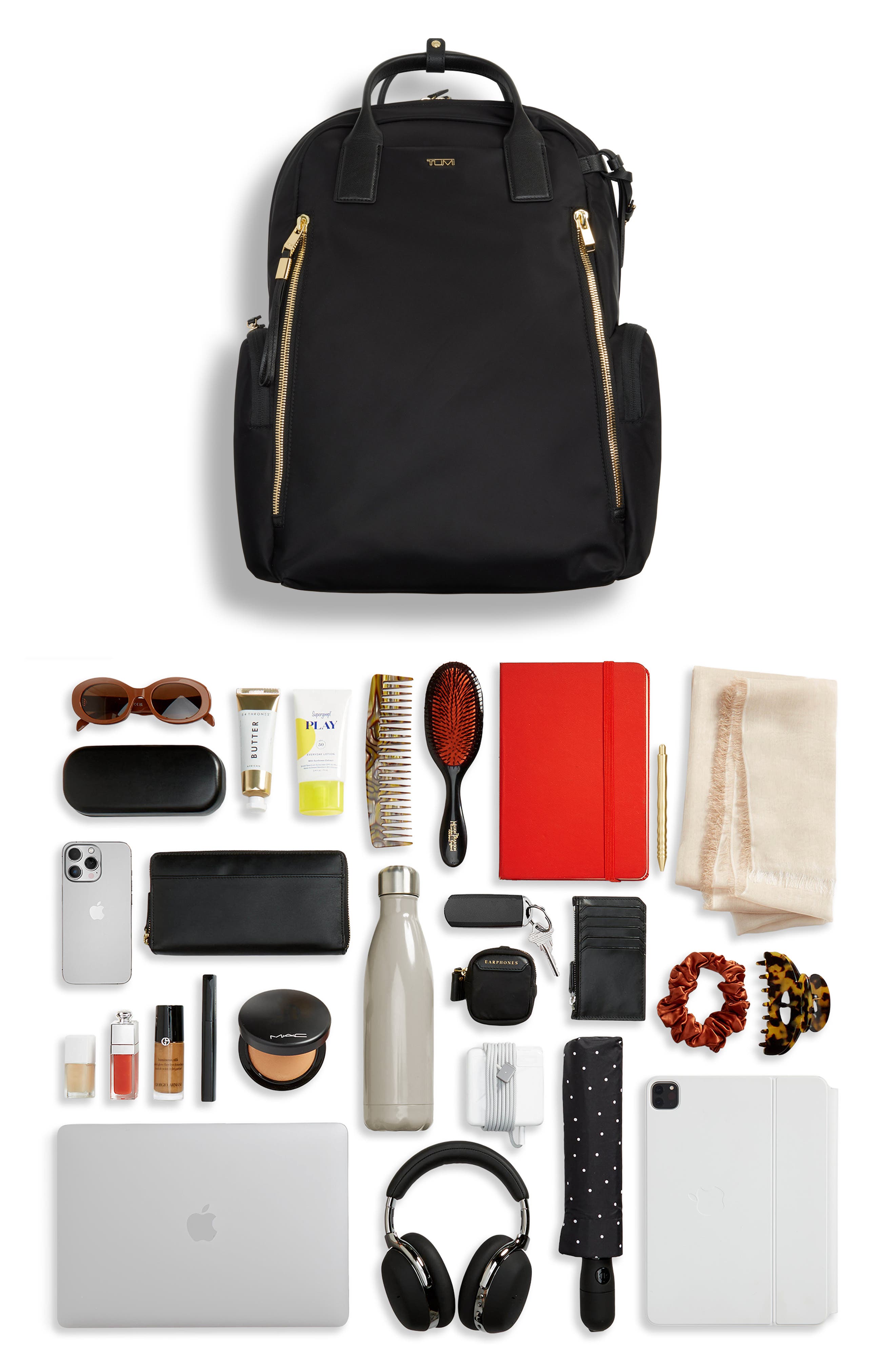 Atlanta Backpack, Alternate, color, BLACK/ GOLD