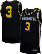 Nike Men's Nike #3 Black Marquette Golden Eagles Replica Basketball Jersey
