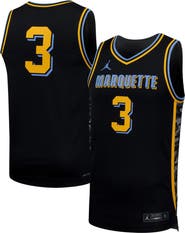 Nike Men's Nike #3 Black Marquette Golden Eagles Replica Basketball Jersey