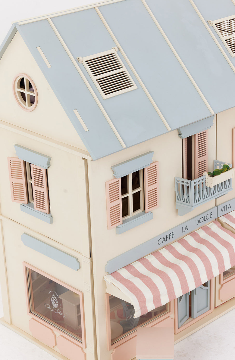 Little Forest Animals House of Rome Italian Style Dollhouse with Café & Bakery, Alternate, color, No Led / No Doll Family