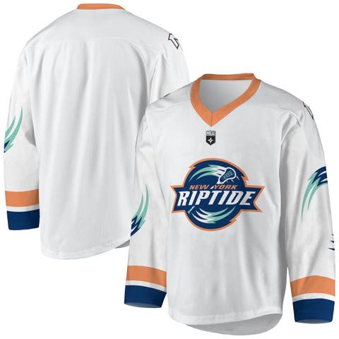 Men's White/Navy New York Riptide Replica Jersey