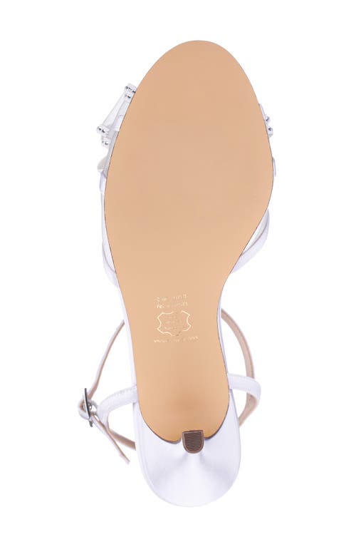 Nina Vayda Ankle Strap Sandal In White