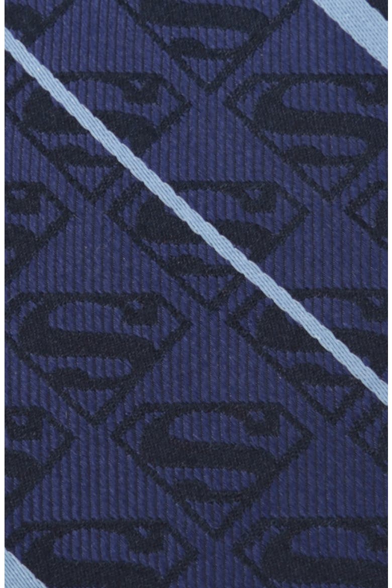 Superman Silk Tie, Alternate, color, BLUE