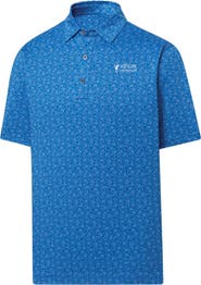 FOOTJOY Men's FootJoy Royal Valspar Championship Painted Floral Lisle Polo