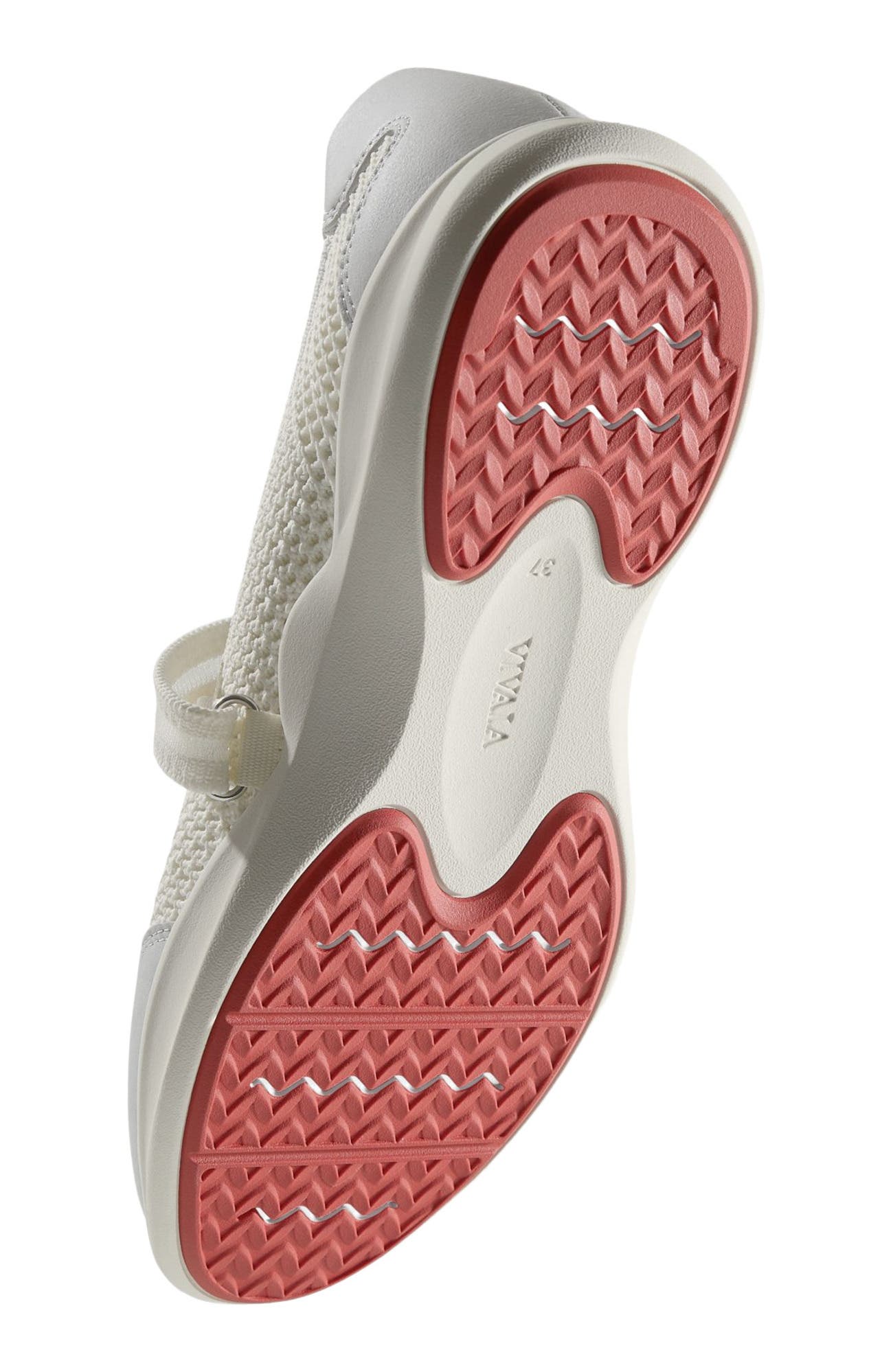 VIVAIA Round-Toe Mesh Mary-Jane Sneaker Flats, Alternate, color, Spot Natural Flower Grey