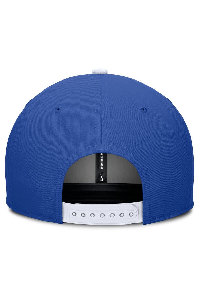 Men's Nike Royal/Cream Kentucky Wildcats Pro Legacy Script Snapback Hat, Alternate, color, Royal