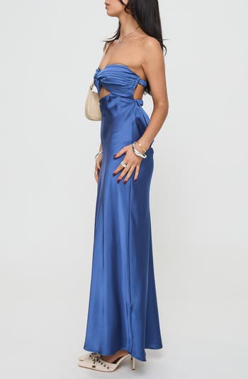Faviola Strapless Satin Gown