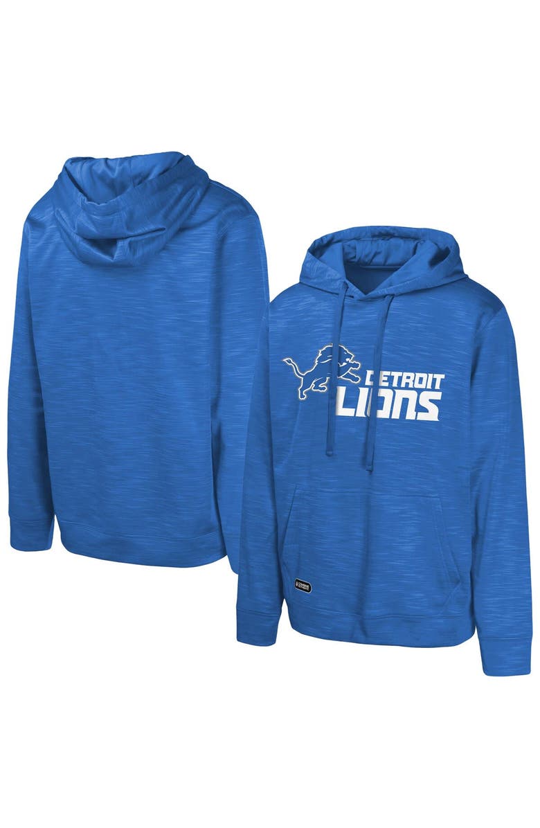 Outerstuff Men's Blue Detroit Lions Streak Fleece Pullover Hoodie, Alternate, color, 