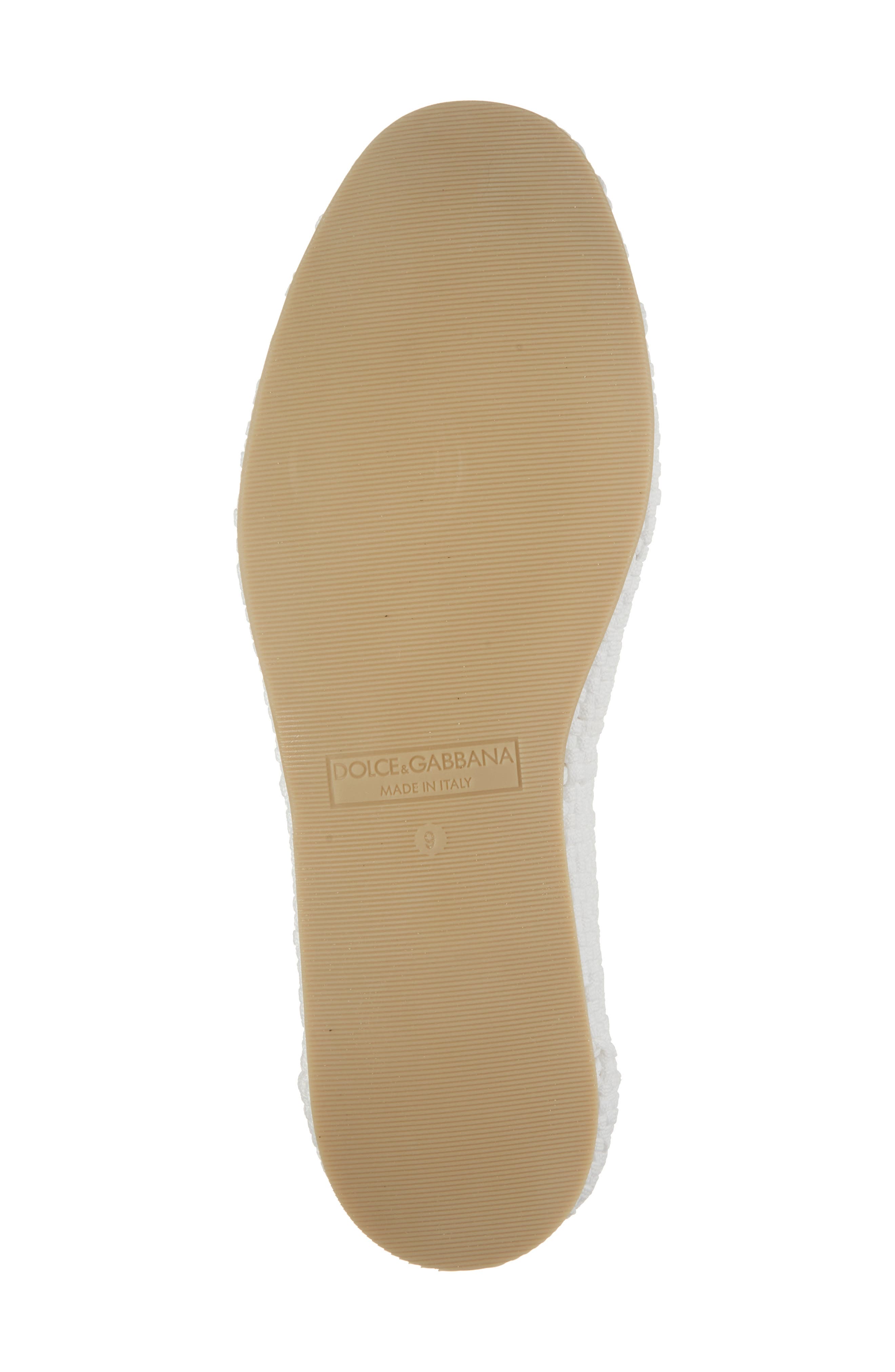 Dolce&Gabbana Woven Slipper, Alternate, color, 80001 Bianco