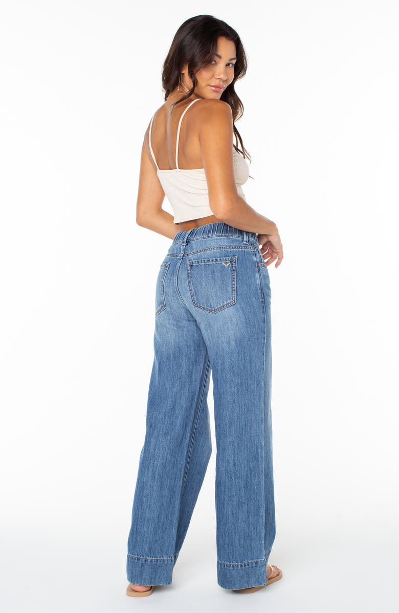 Roxy Finley Wide Leg Drawstring Jeans, Alternate, color, Zone Out