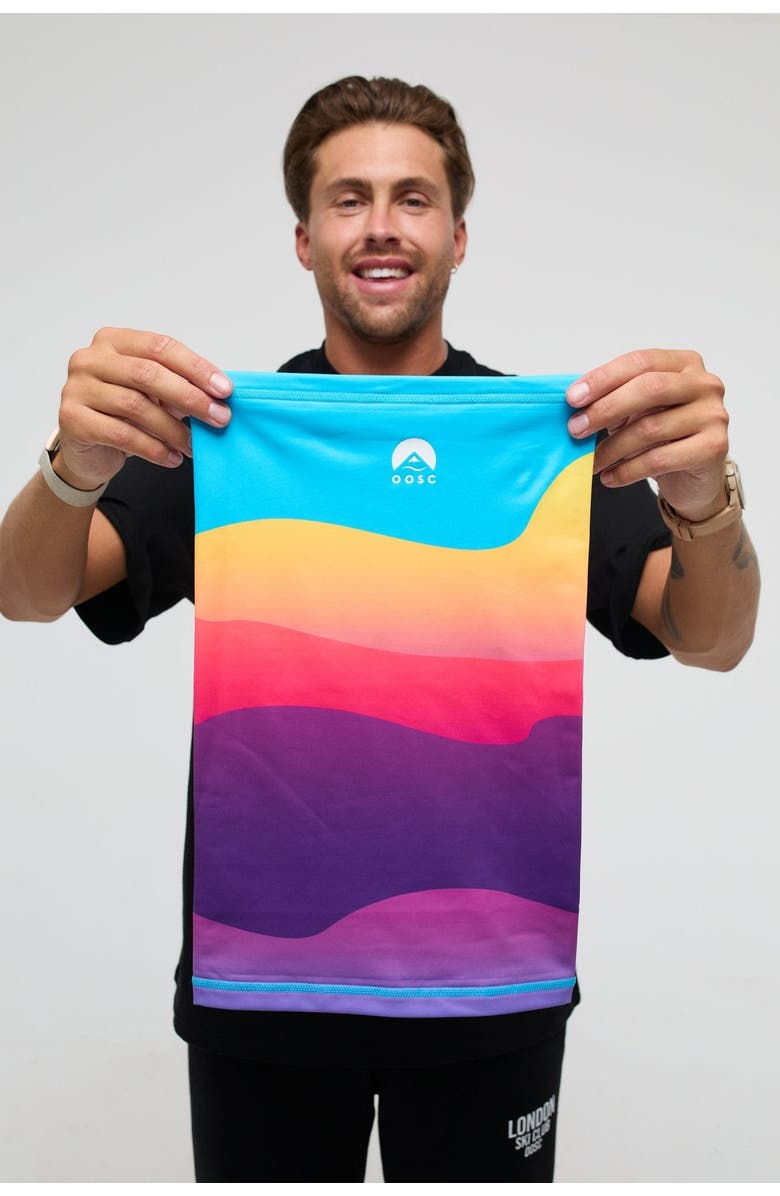 OOSC Neckwarmer - Mambo Sunset, Alternate, color, Blue With Gradient Colors