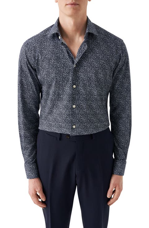Slim Fit Paisley 4Flex Fit Stretch Jersey Dress Shirt