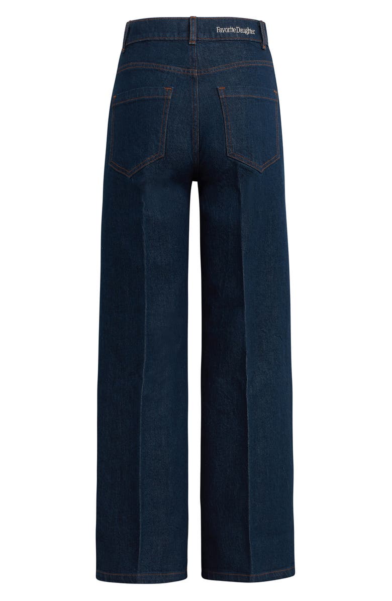 Favorite Daughter The Jordie Shortie High Waist Wide Leg Jeans, Alternate, color, Pepper