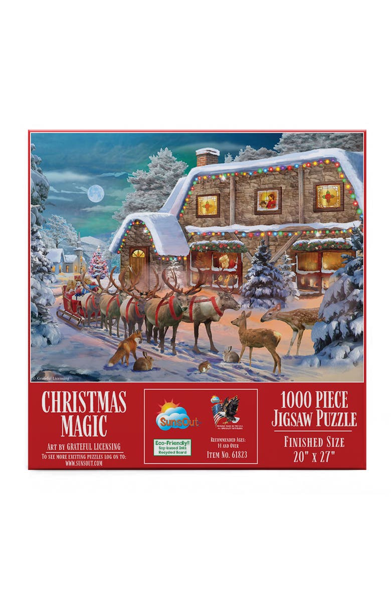 Sunsout Christmas Magic 1000 piece Jigsaw Puzzle for Adults, Alternate, color, Multicolor