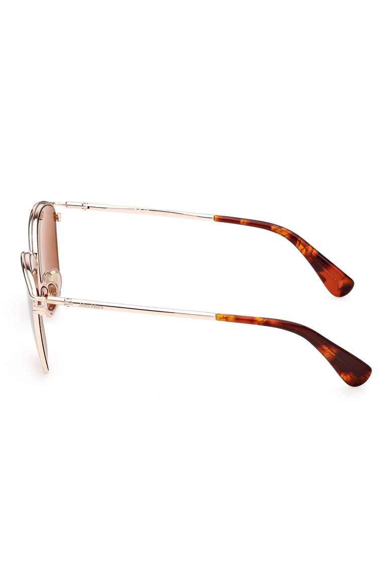 55mm Aviator Sunglasses, Alternate, color, RED HAVANA / BROWN