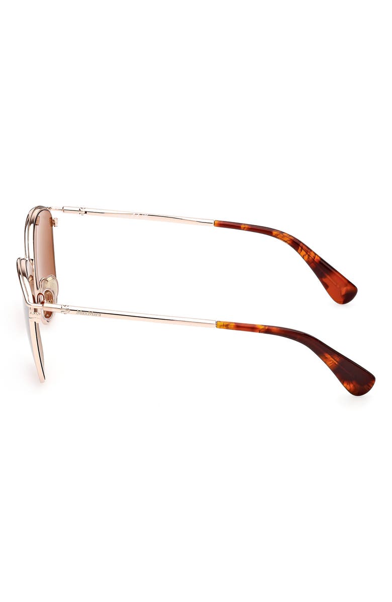 Max Mara 55mm Aviator Sunglasses, Alternate, color, 