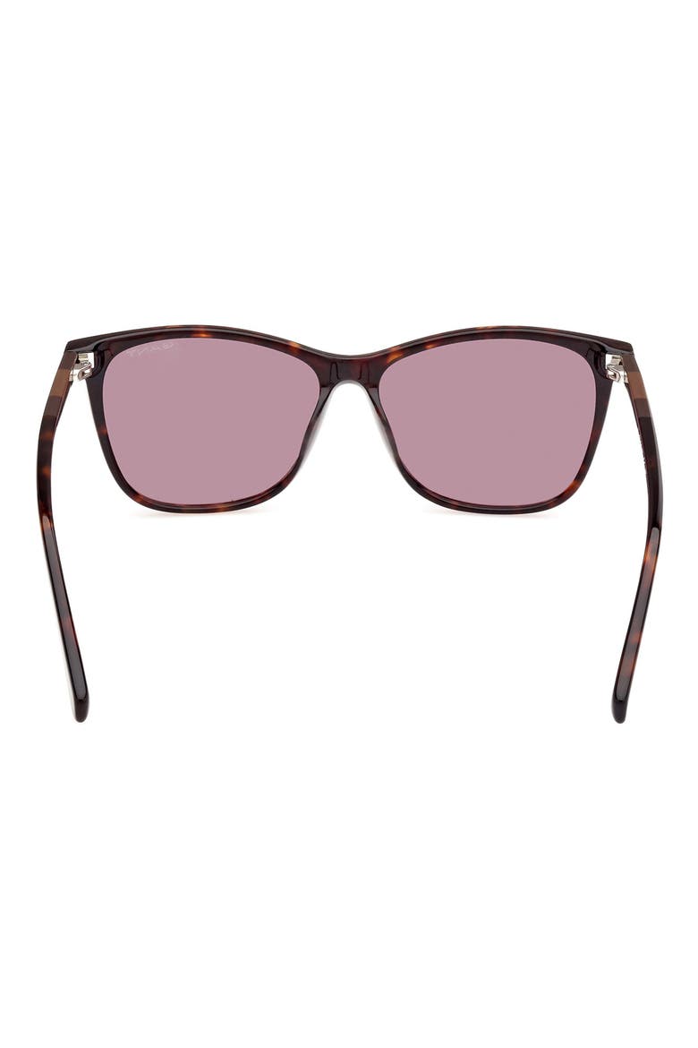 Square Sunglasses, Alternate, color, DARK HAVANA / BROWN