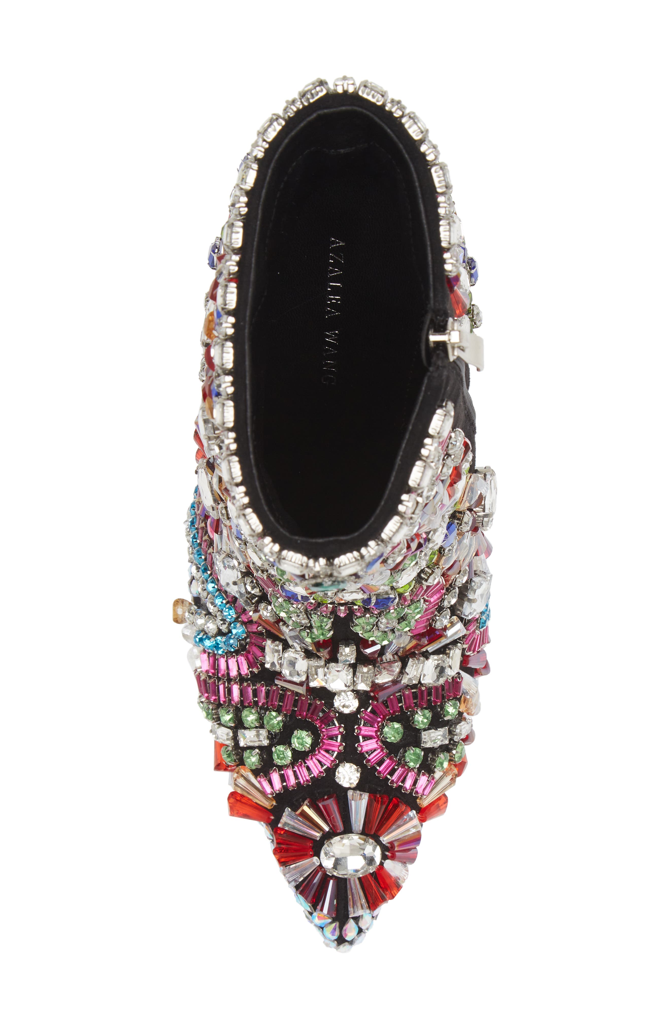 AZALEA WANG Holly Embellished Pointed Toe Bootie, Alternate, color, 