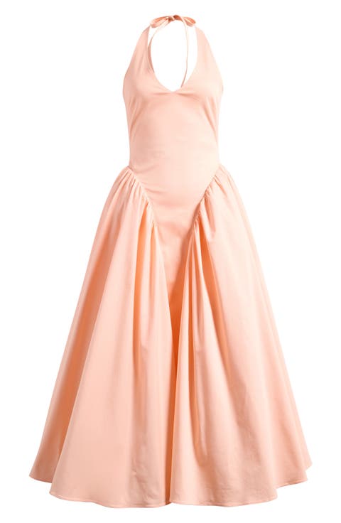 Marilyn Halter Stretch Cotton Midi Sundress