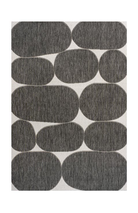 Rayna Modern Geometric Organic Shapes Indoor/Outdoor Area Rug