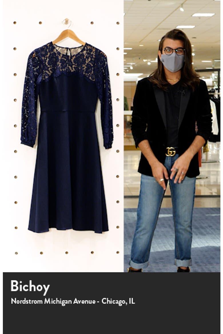 Lace Long Sleeve Midi Dress video