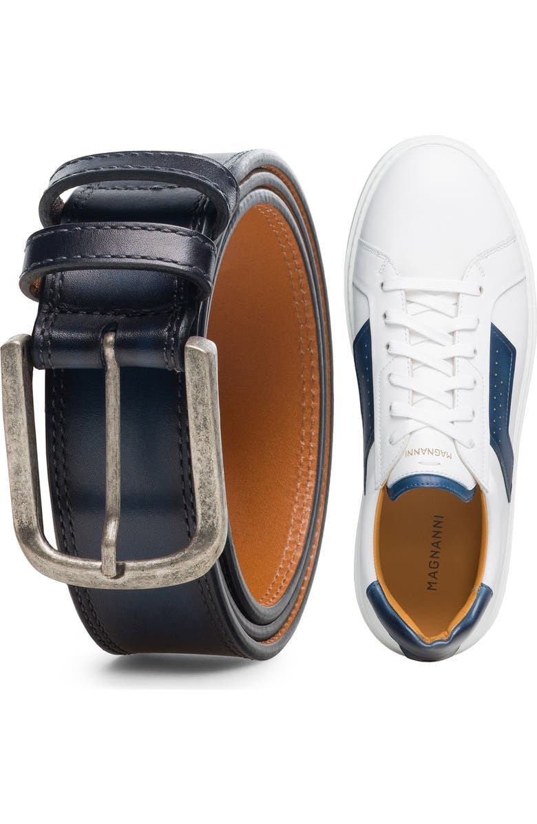 Magnanni Phoenix Water Resistant Sneaker, Alternate, color, White