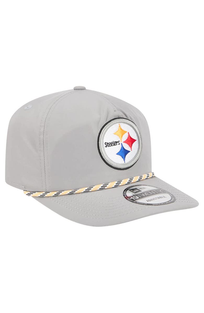 New Era Men's New Era Gray Pittsburgh Steelers Rope 19TWENTY Hat, Alternate, color, Gray