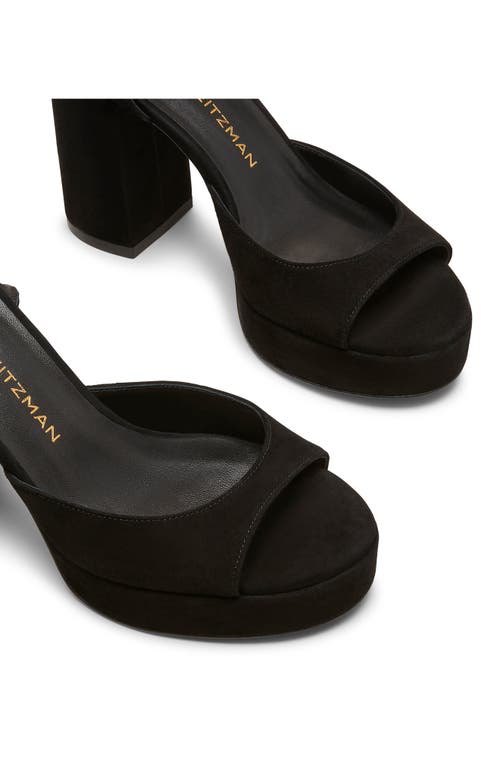 Stuart Weitzman Dayna Ii Platform Sandal In Black