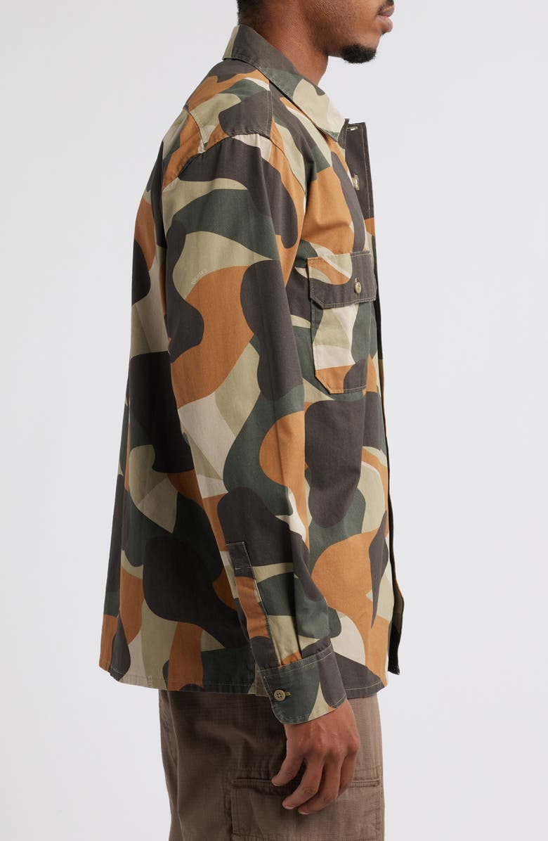 Dickies Camouflage Canvas Work Shirt, Alternate, color, 