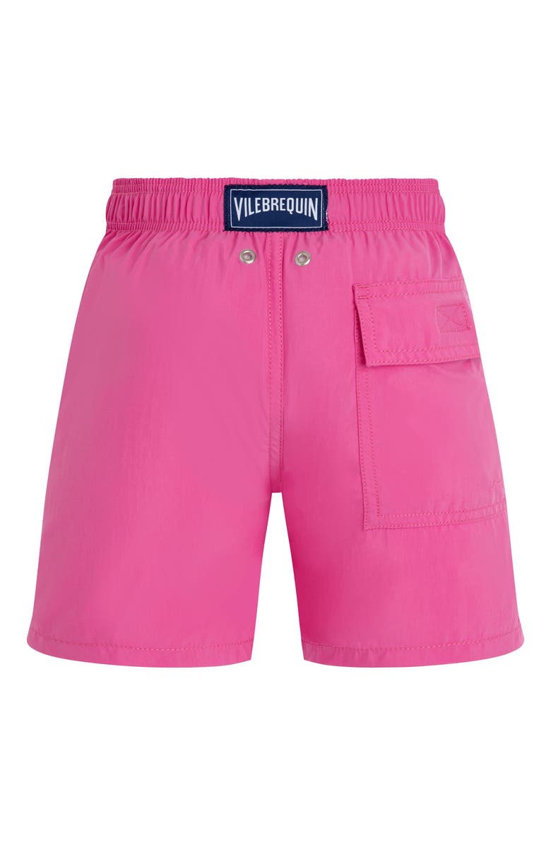 Vilebrequin Kids' Rascasses Aquareactive Swim Shorts, Alternate, color, Laurier Rose