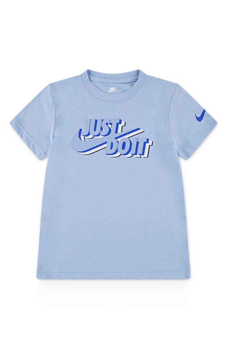 Nike Kids' Just Do It Graphic T-Shirt, Main, color, Psychic Blue