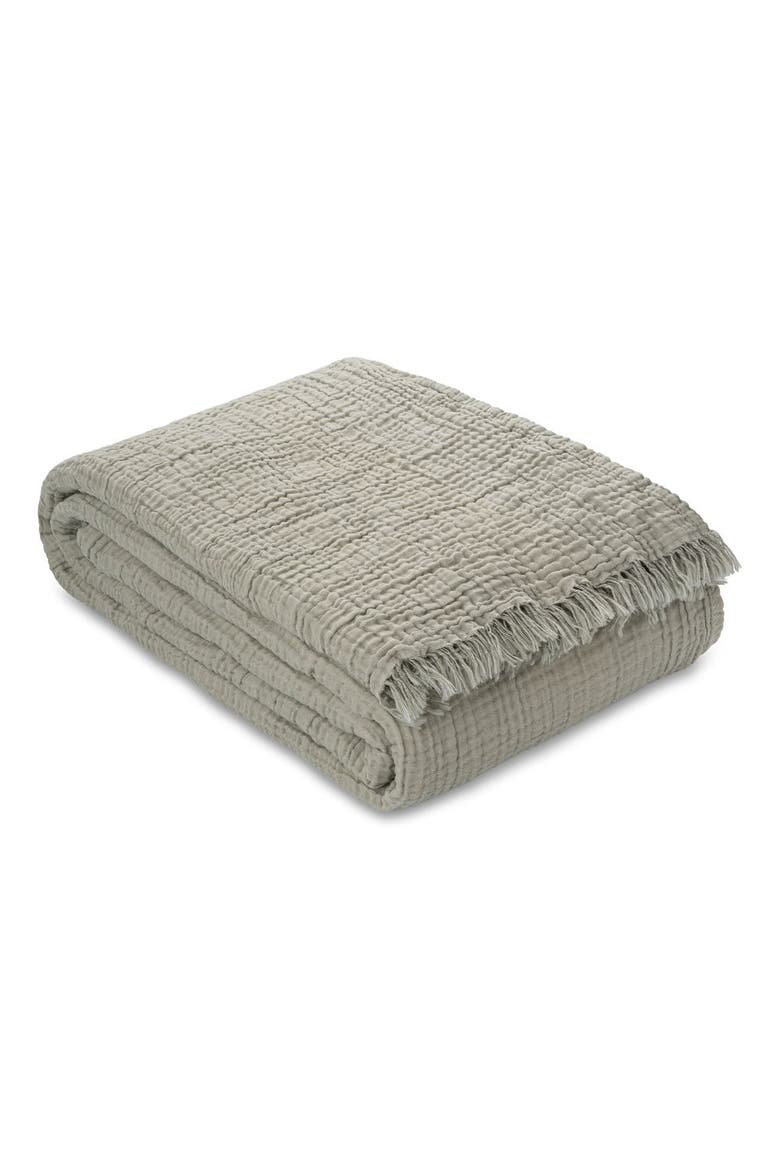 Soho Supersoft 4-Layer Cotton Gauze Blanket, Alternate, color, Sage Green