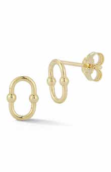 Ember Fine Jewelry 14K Gold Oval Stud Earrings