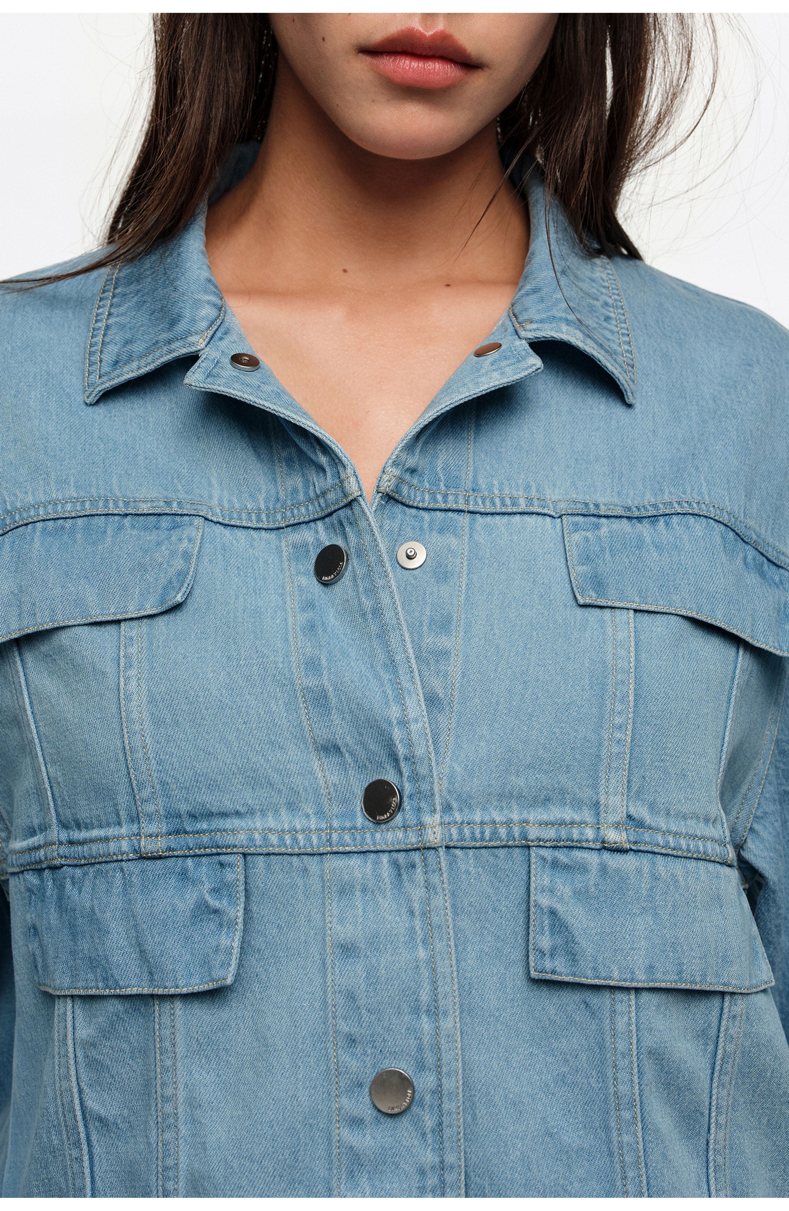 Fluid Boxy Denim Jacket - image 2