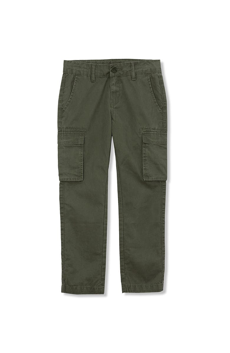 Lands' End Boys Cargo Pants, Main, color, Olive