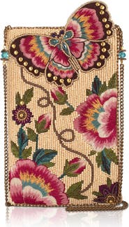Mary Frances Accessories Butterfly Garden Crossbody Phone Bag