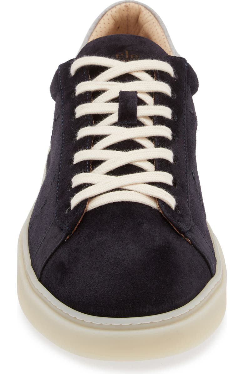 Eleventy Suede Low Top Sneaker, Alternate, color, Navy
