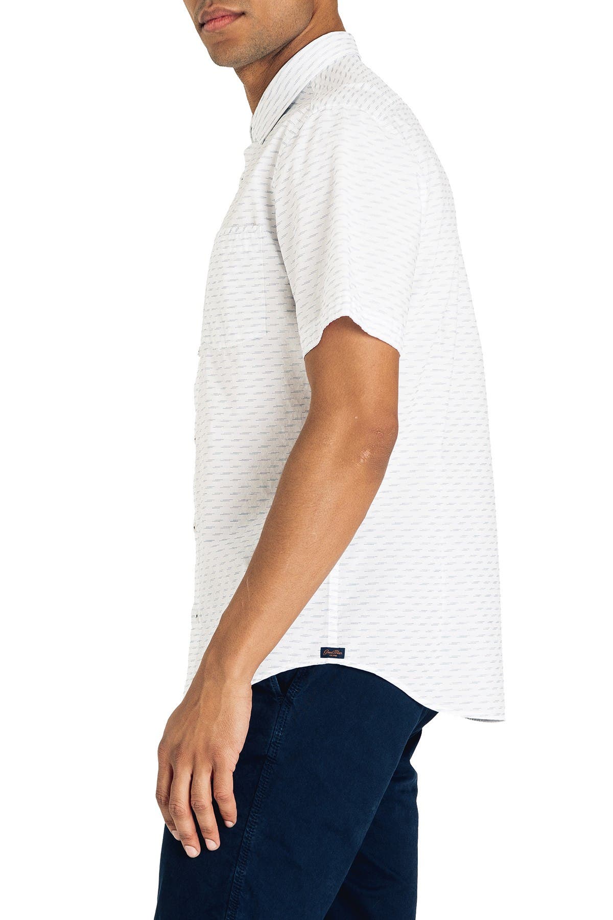 Good Man Brand Textured Slim Fit Short Sleeve Shirt (Men) | Nordstromrack
