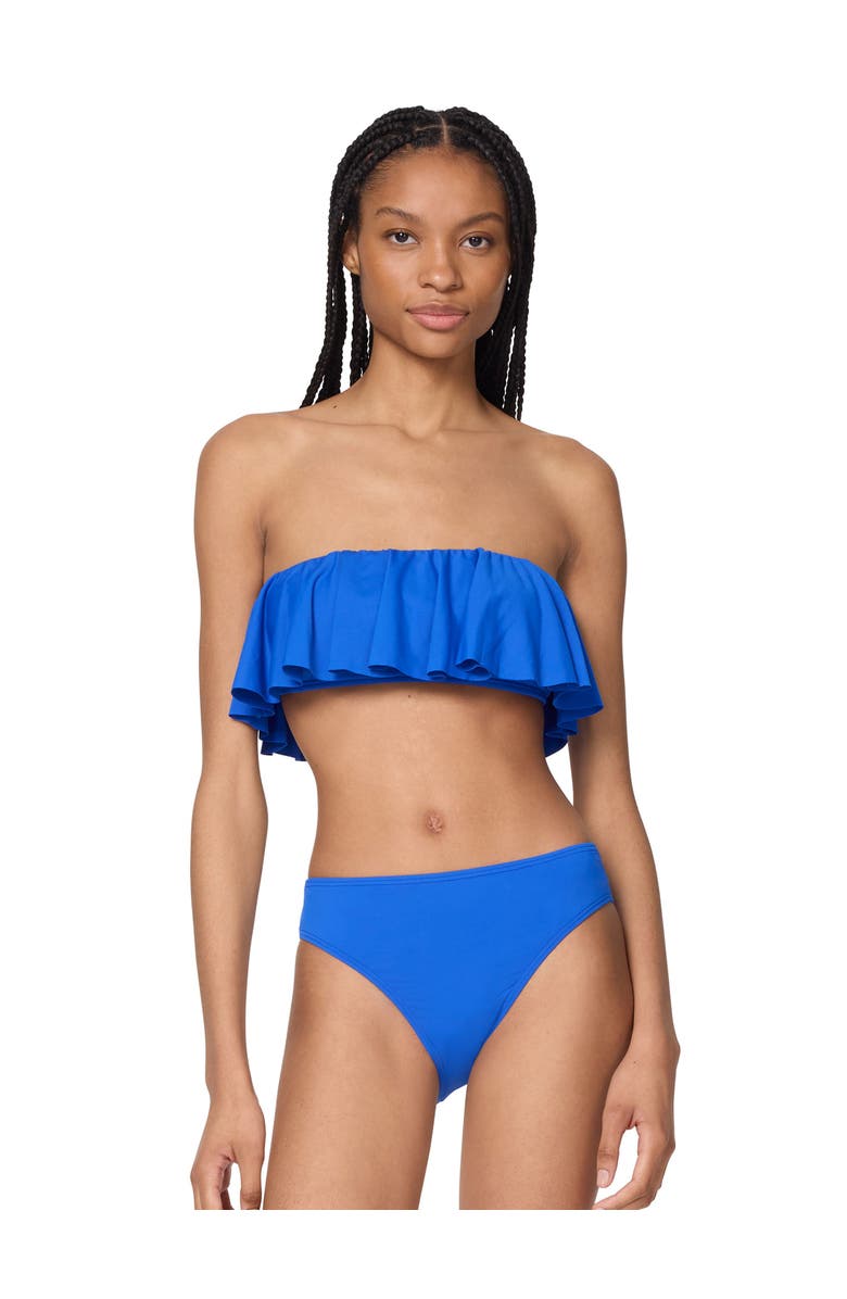 Kate Spade New York Ruffle Bra Top, Main, color, Nautical Blue