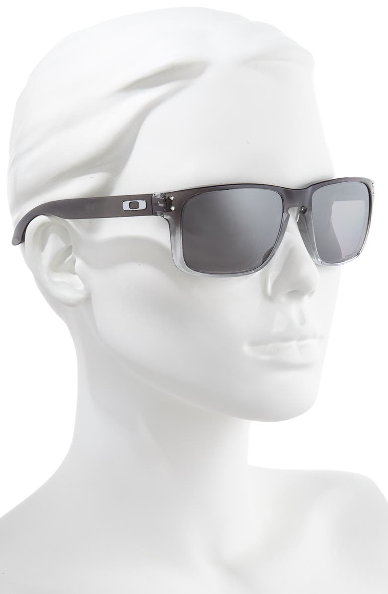 Oakley Holbrook<sup>™</sup> 57mm Prizm<sup>™</sup> Polarized Keyhole Sunglasses, Alternate, color, Dark Ink Fade/ Prizm Black