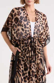 Vince Camuto Mixed Animal Print Topper